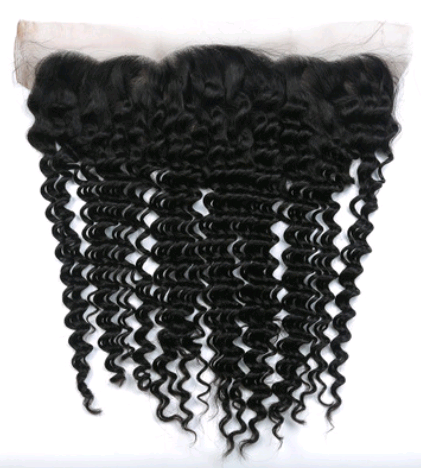 Lace Front deep wave hair block- Real Hair Wig