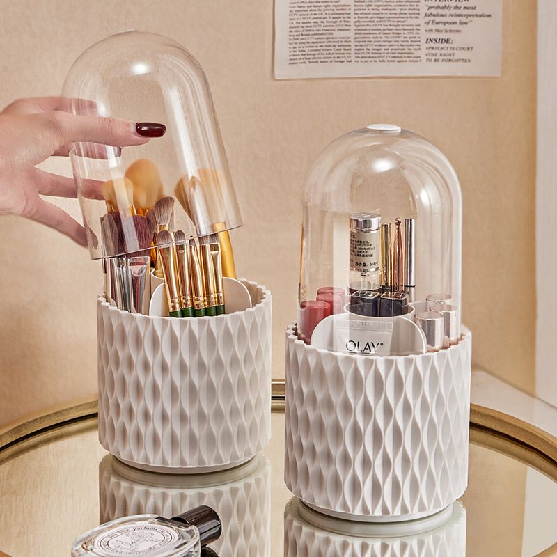 Rotating Makeup Brush Storage