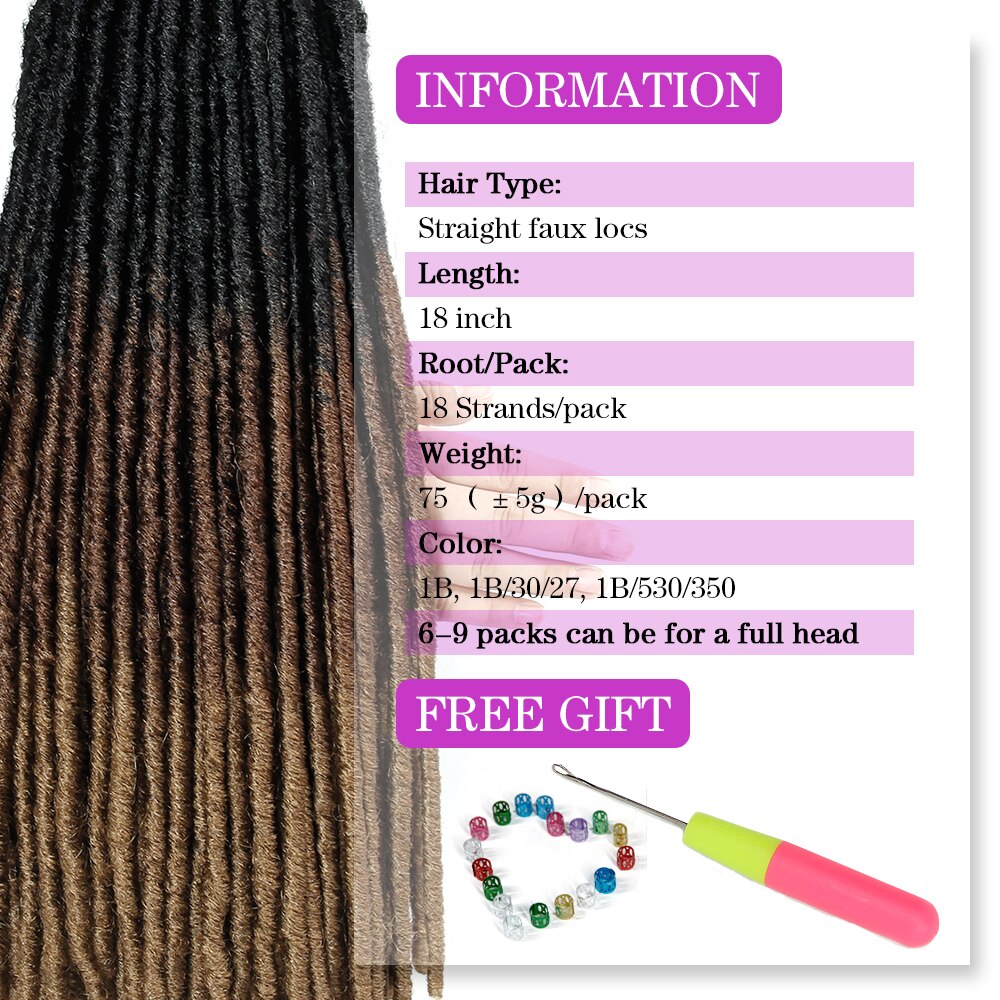 Synthetic Dreadlocks Crochet